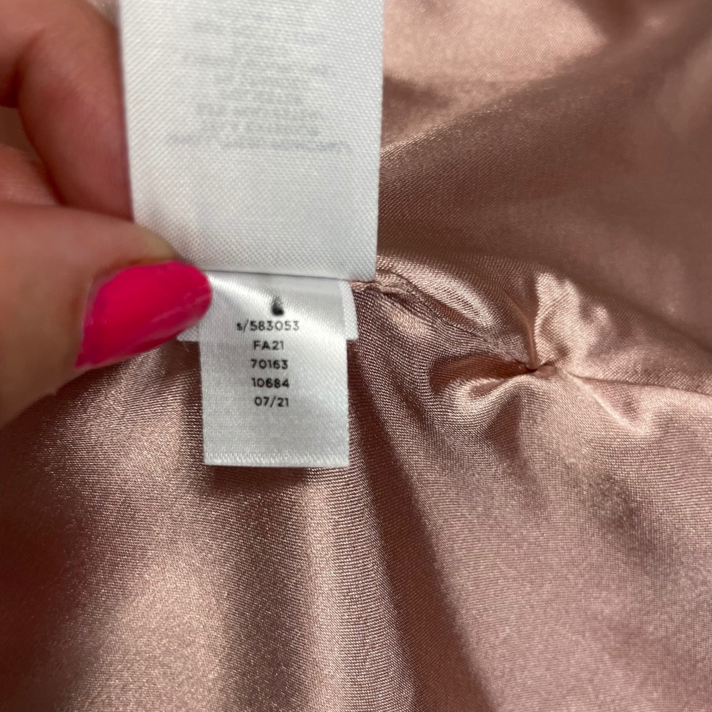 Ann Taylor Pink Faux Suede Snap Front Cape Jacket XS/S 583053 FA21 - Picture 14 of 14